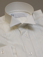 Smokinghemd (weiß), Kläppchenkragen, 5 Falten, klassischer Schnitt
